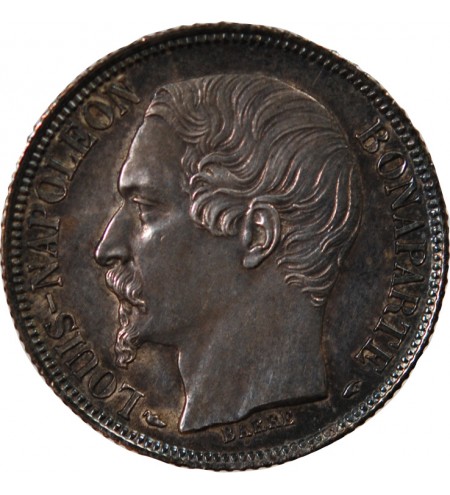 LOUIS-NAPOLEON BONAPARTE - 1 FRANC ARGENT 1852 A PARIS