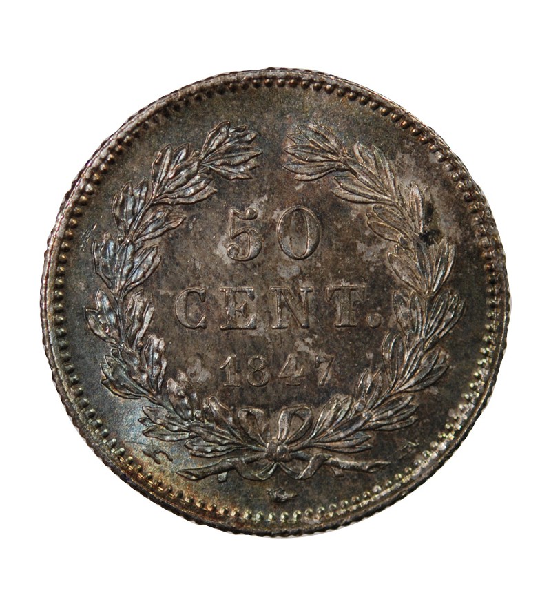LOUIS PHILIPPE﻿ - 50 CENTIMES ARGENT 1847 A PARIS