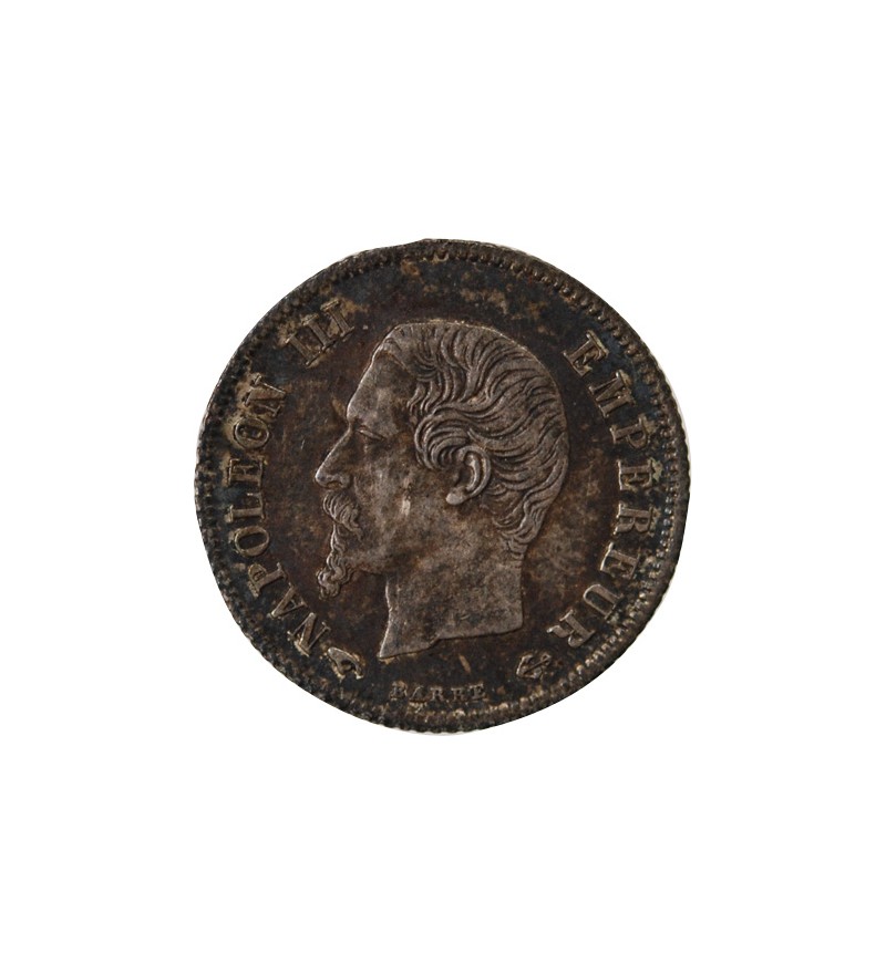 NAPOLEON III, TÊTE NUE - 20 CENTIMES ARGENT 1859 A PARIS