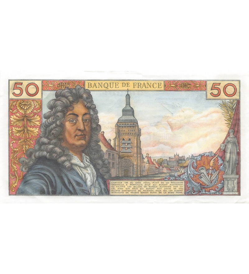 FRANCE, RACINE - 50 FRANCS 02/01/1976 - SÉRIE Q.291 - TTB+