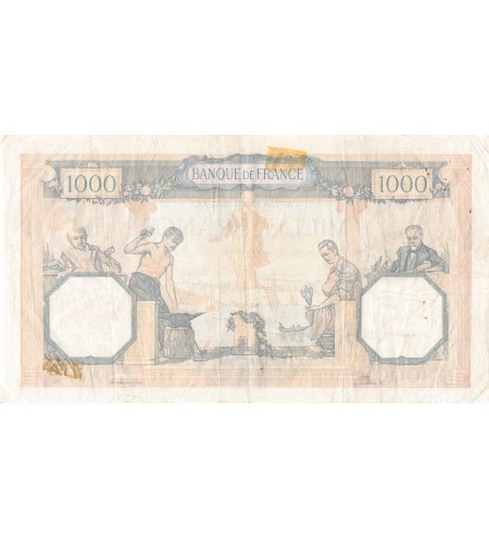 FRANCE, CÉRÈS ET MERCURE - 1000 FRANCS 20/06/1940 - PTTB