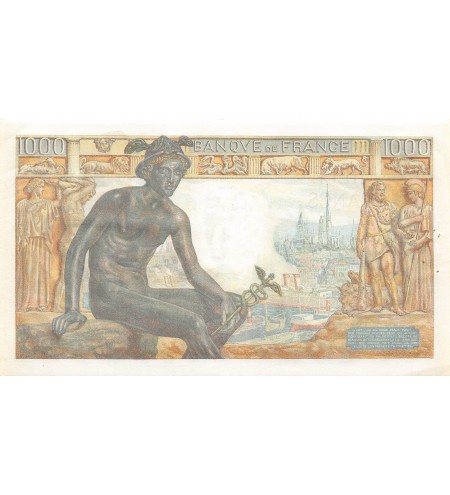 FRANCE, DEMETER - 1000 FRANCS 11/06/1942 - TTB+