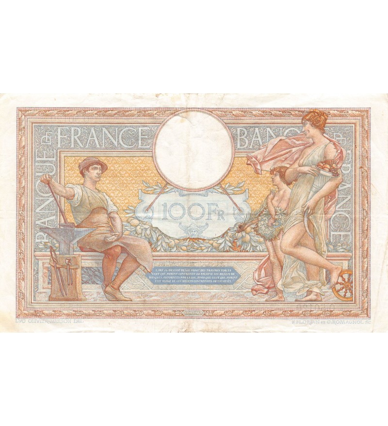 FRANCE, LUC-OLIVIER MERSON - 100 FRANCS 02/01/1936 - TTB