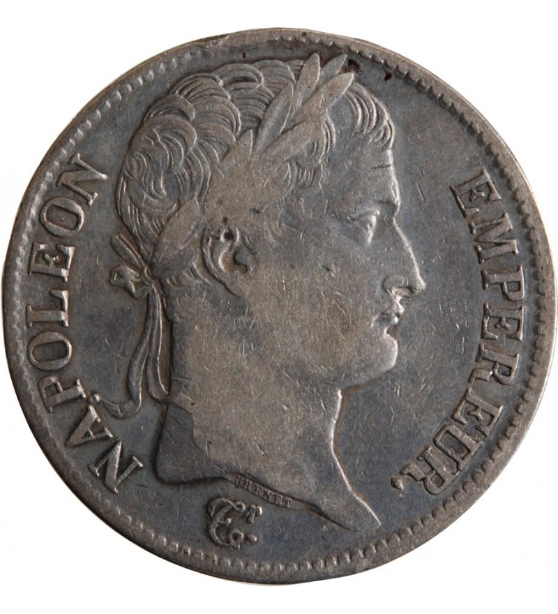 France 5 Francs Napoléon I  1813 Q Perpignan