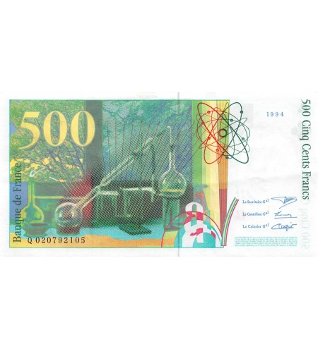 FRANCE, PIERRE ET MARIE CURIE - 500 FRANCS 1994 - TTB+