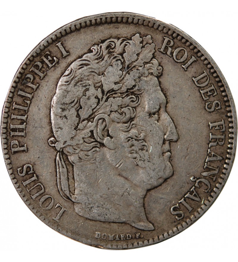 LOUIS PHILIPPE﻿ - 5 FRANCS ARGENT 1838 K BORDEAUX