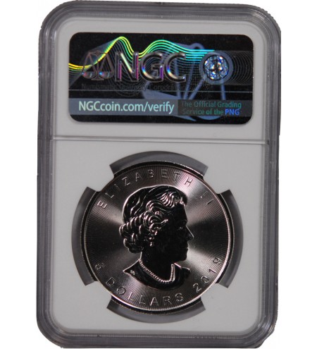CANADA, MAPLE LEAF - 5 DOLLARS ARGENT 2019 - NGC MS 69 - FIRST RELEASES