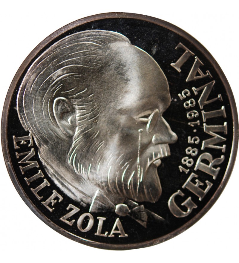 EMILE ZOLA - 100 FRANCS ARGENT 1985 FRAPPE BE