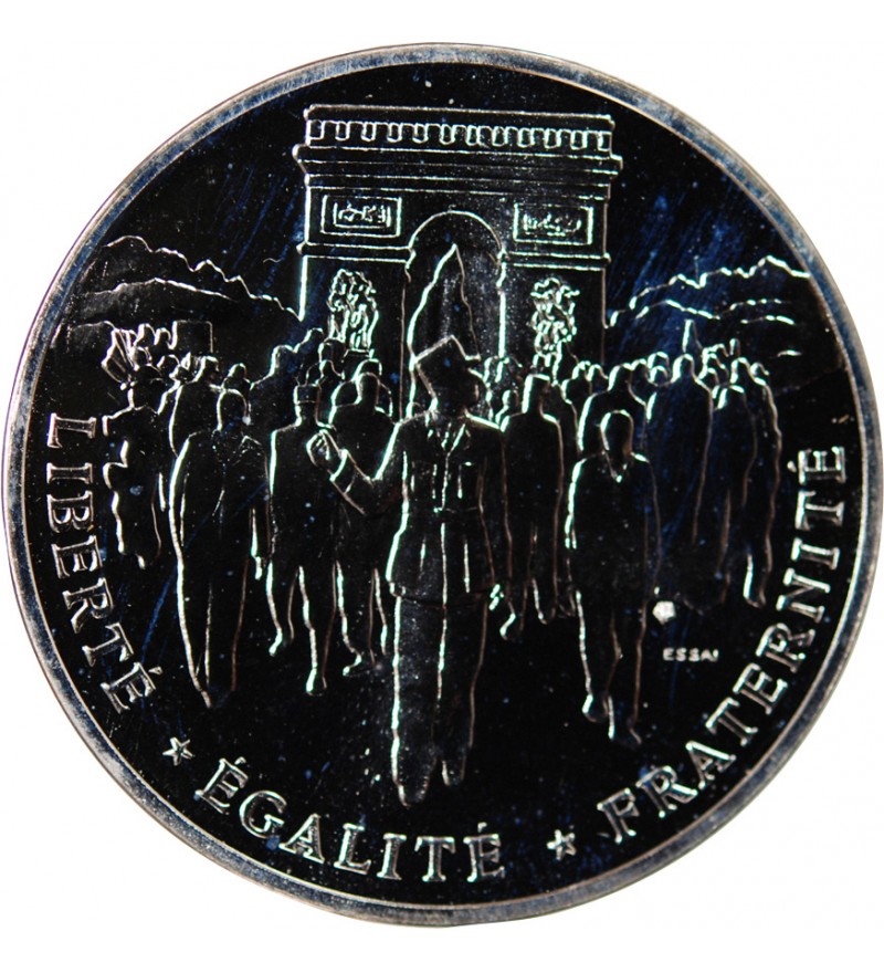 LIBERATION DE PARIS - ESSAI DE 100 FRANCS ARGENT 1994