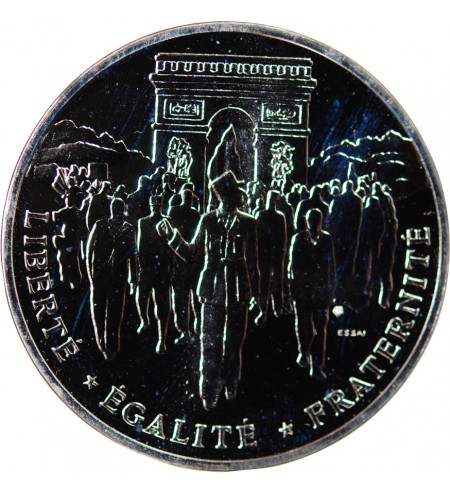 LIBERATION DE PARIS - ESSAI DE 100 FRANCS ARGENT 1994