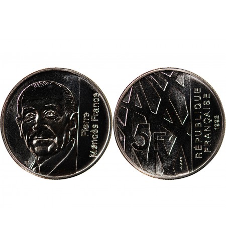 PIERRE MENDES-FRANCE - ESSAI DE 5 FRANCS 1992