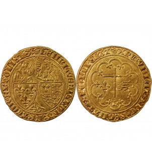 HENRI VI DE LANCASTRE - SALUT D'OR 1423-1436 PARIS 2