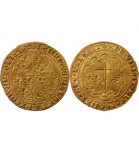 HENRI VI DE LANCASTRE - SALUT D'OR 1423-1436 PARIS