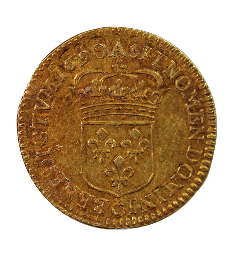 LOUIS XIV - 1/2 LOUIS D'OR A l'ECU 1690 A PARIS