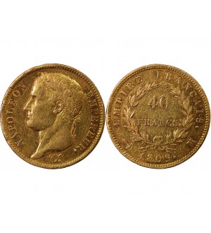 NAPOLEON Ier - 40 FRANCS OR 1809 A PARIS 2