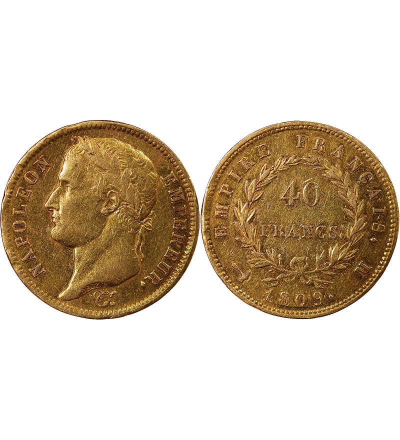 NAPOLEON Ier - 40 FRANCS OR 1809 A PARIS