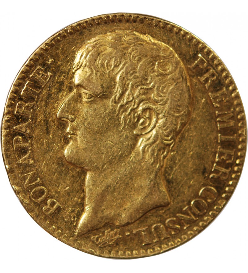 BONAPARTE 1er CONSUL﻿ - 40 FRANCS OR AN 12 A PARIS﻿