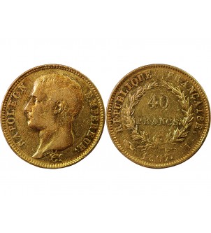 NAPOLEON Ier ﻿- 40 FRANCS OR 1807 I LIMOGES "Type Transitoire" 2