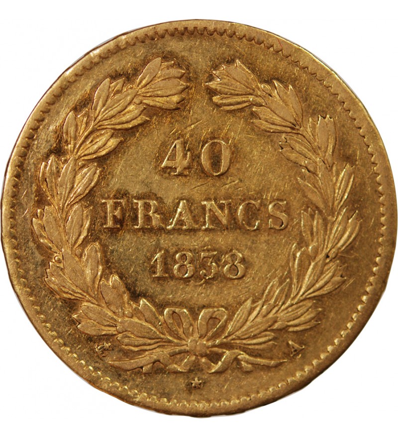 LOUIS PHILIPPE﻿ - 40 FRANCS OR 1837 A PARIS﻿