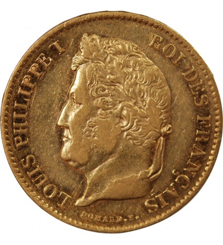 LOUIS PHILIPPE﻿ - 40 FRANCS OR 1837 A PARIS﻿
