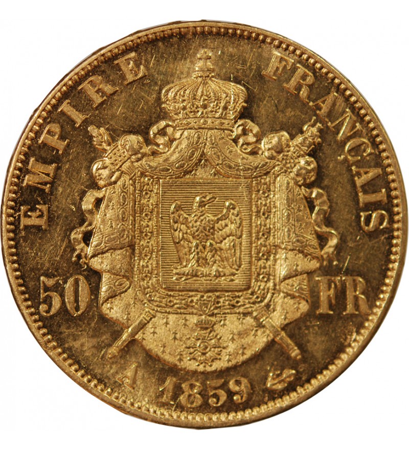 NAPOLEON III ﻿ - 50 FRANCS OR 1859 A PARIS﻿