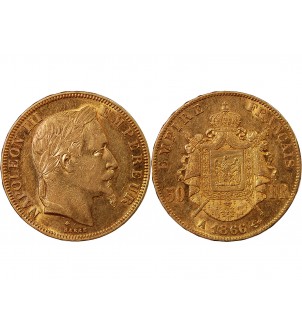 NAPOLEON III ﻿- 50 FRANCS OR 1866 A PARIS﻿﻿ 2