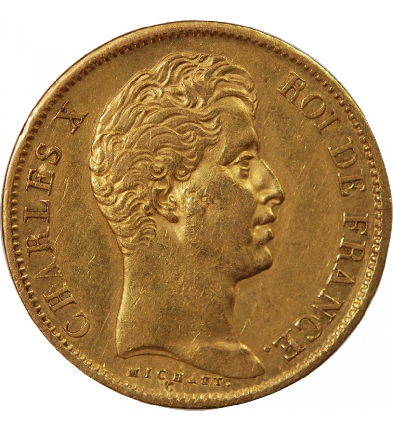 CHARLES X﻿ - 40 FRANCS OR 1828 A PARIS﻿