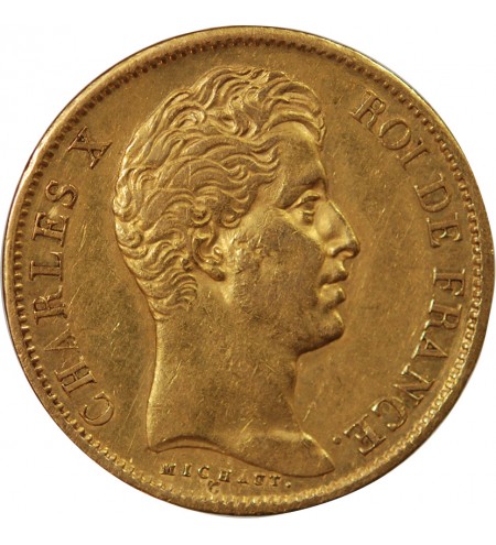 CHARLES X﻿ - 40 FRANCS OR 1828 A PARIS﻿