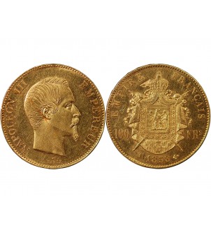 NAPOLEON III - 100 FRANCS OR 1858 A PARIS﻿ 2