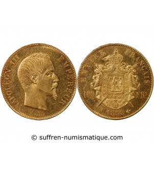 NAPOLEON III - 100 FRANCS OR 1858 A PARIS﻿
