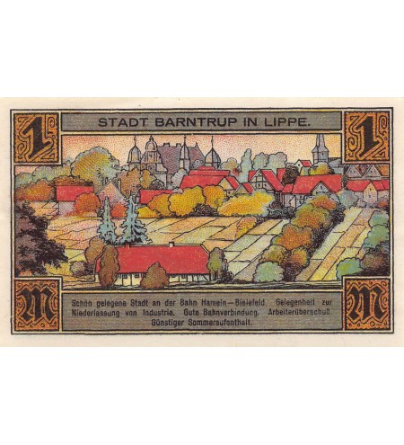 ALLEMAGNE, BARNTRUP IN LIPPE - 1 MARK 1921