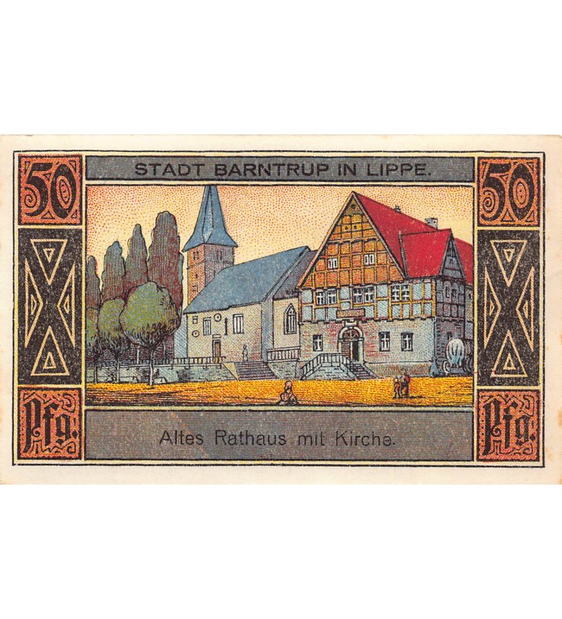 ALLEMAGNE, BARNTRUP IN LIPPE - 50 PFENNIG 1921