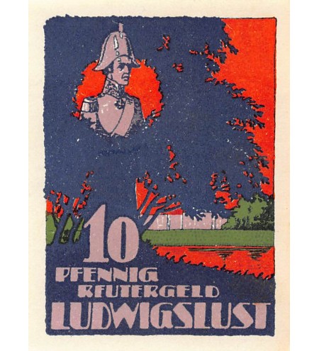 ALLEMAGNE, LUDWIGSLUST - 10 PFENNIG 1922