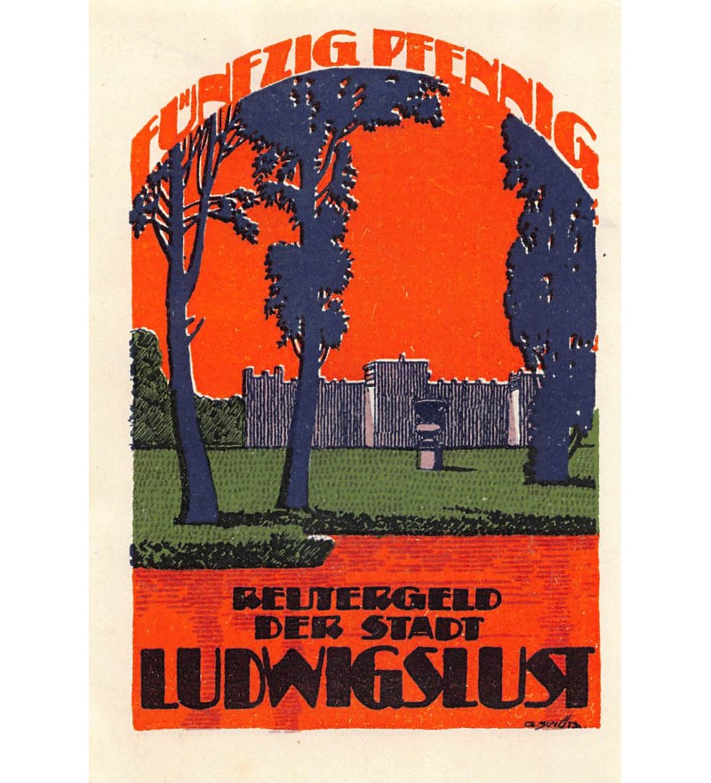 ALLEMAGNE, LUDWIGSLUST - 50 PFENNIG 1922