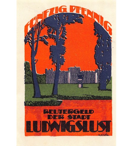 ALLEMAGNE, LUDWIGSLUST - 50 PFENNIG 1922