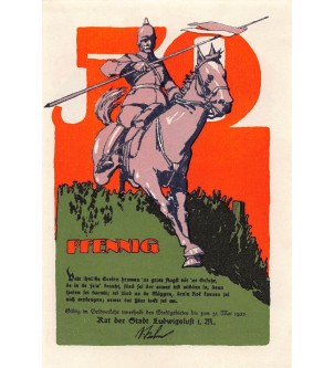 ALLEMAGNE, LUDWIGSLUST - 50 PFENNIG 1922