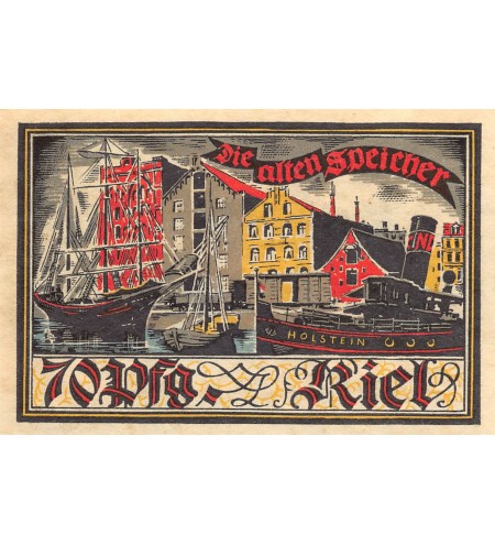 ALLEMAGNE, KIEL - 70 PFENNIG 1921