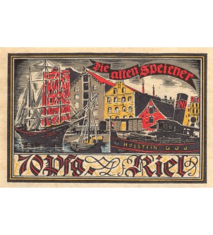 ALLEMAGNE, KIEL - 70 PFENNIG 1921 2