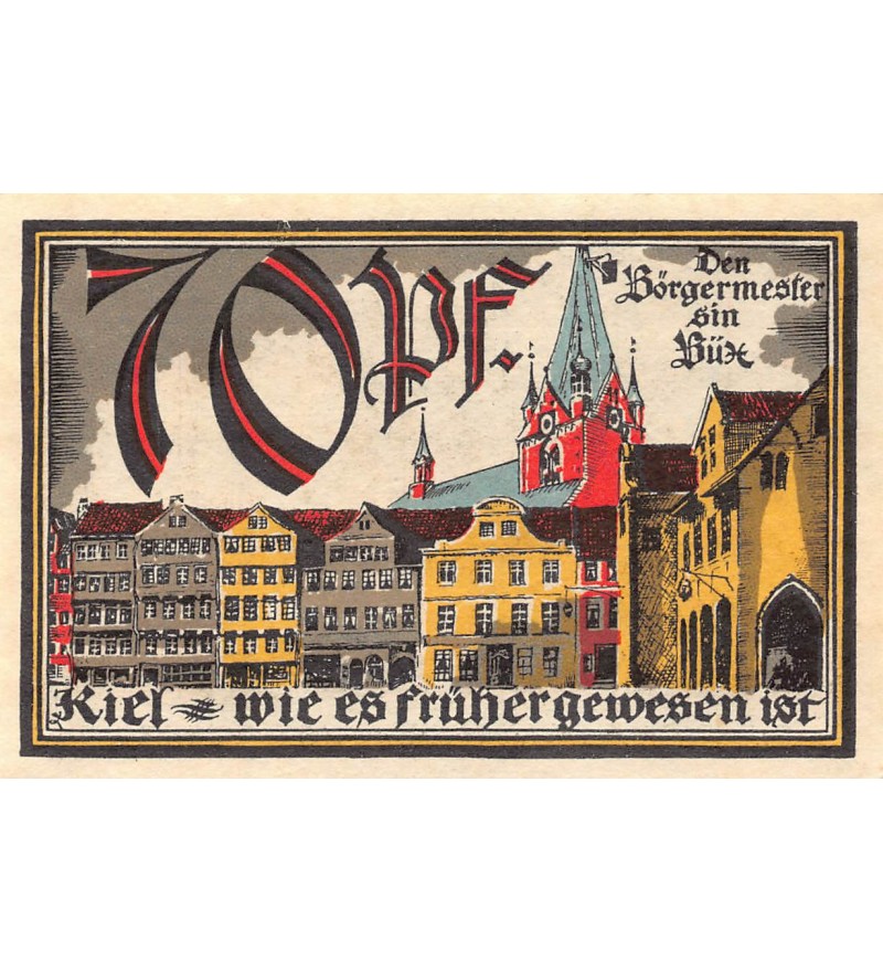 ALLEMAGNE, KIEL - 70 PFENNIG 1921