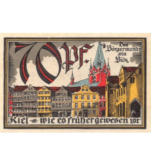 ALLEMAGNE, KIEL - 70 PFENNIG 1921 2
