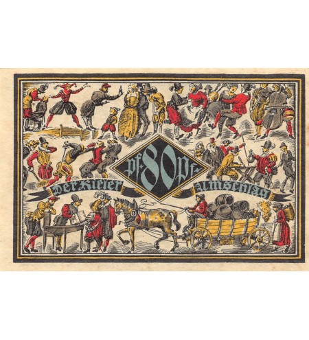 ALLEMAGNE, KIEL - 80 PFENNIG 1921