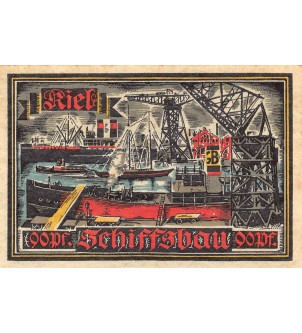 ALLEMAGNE, KIEL - 90 PFENNIG 1921 2