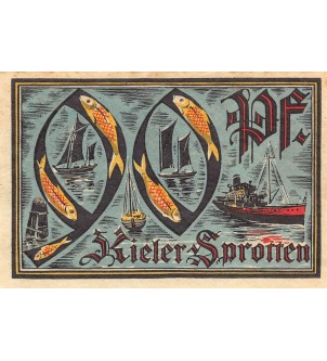 ALLEMAGNE, KIEL - 90 PFENNIG 1921