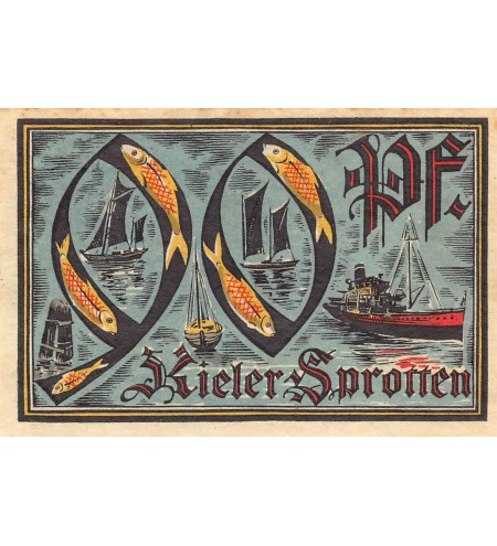 ALLEMAGNE, KIEL - 90 PFENNIG 1921