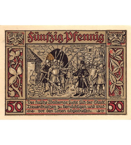 ALLEMAGNE, TREUENBRIETZEN - 50 PFENNIG 1921