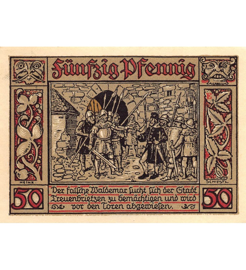 ALLEMAGNE, TREUENBRIETZEN - 50 PFENNIG 1921