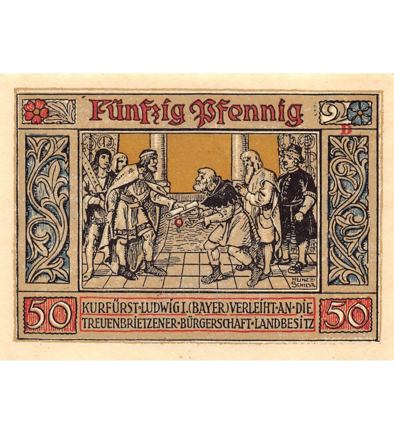 ALLEMAGNE, TREUENBRIETZEN - 50 PFENNIG 1921