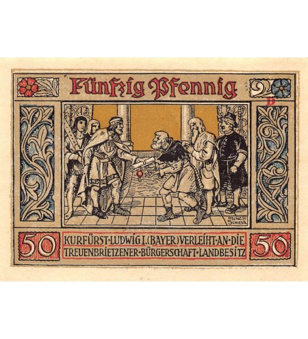 ALLEMAGNE, TREUENBRIETZEN - 50 PFENNIG 1921