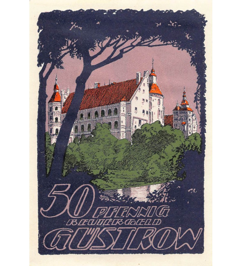 ALLEMAGNE, GÜSTROW - 50 PFENNIG 1922