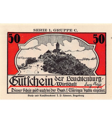 ALLEMAGNE, KAHLA - 50 PFENNIG